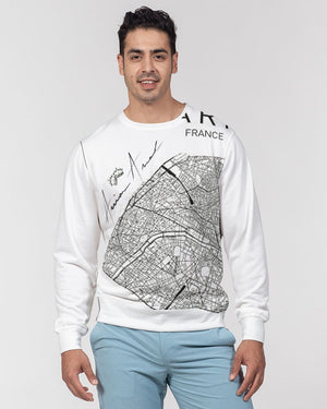 Paris Men's Classic French Terry Crewneck Pullover