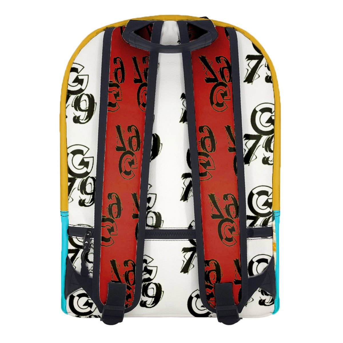 All-Over Print Leather Backpack